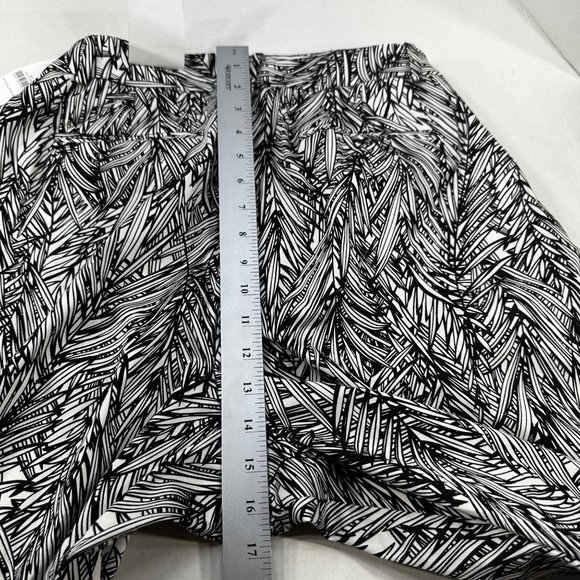 Coldwater Creek Women's Size 16 Pant Ankle Leg Tropical Black New With Tags - Picture 13 of 15